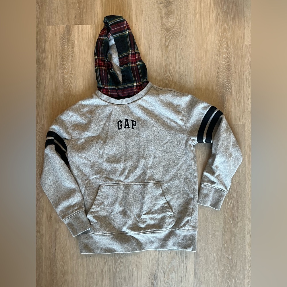 Gap Hoodie Plaid Youth XL - Picture 1 of 4